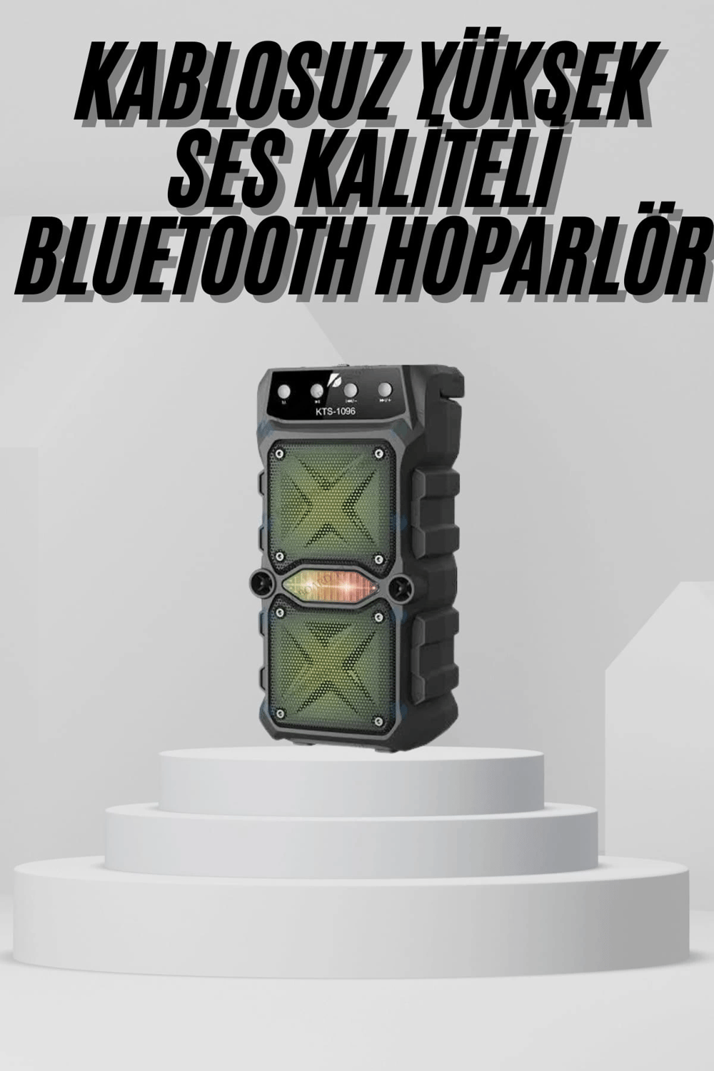 Bluetooth Hoparlör Yüksek Ses Kaliteli Büyük Boy Çift Çıkışlı Ses Bombası