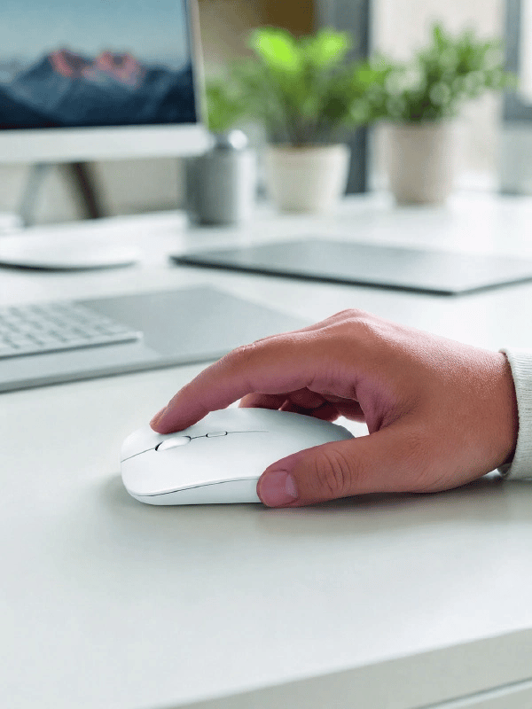 Bluetooth Kablosuz Wireless Mouse Şarjlı Sessiz Ergonomik 5000 DPI Fare