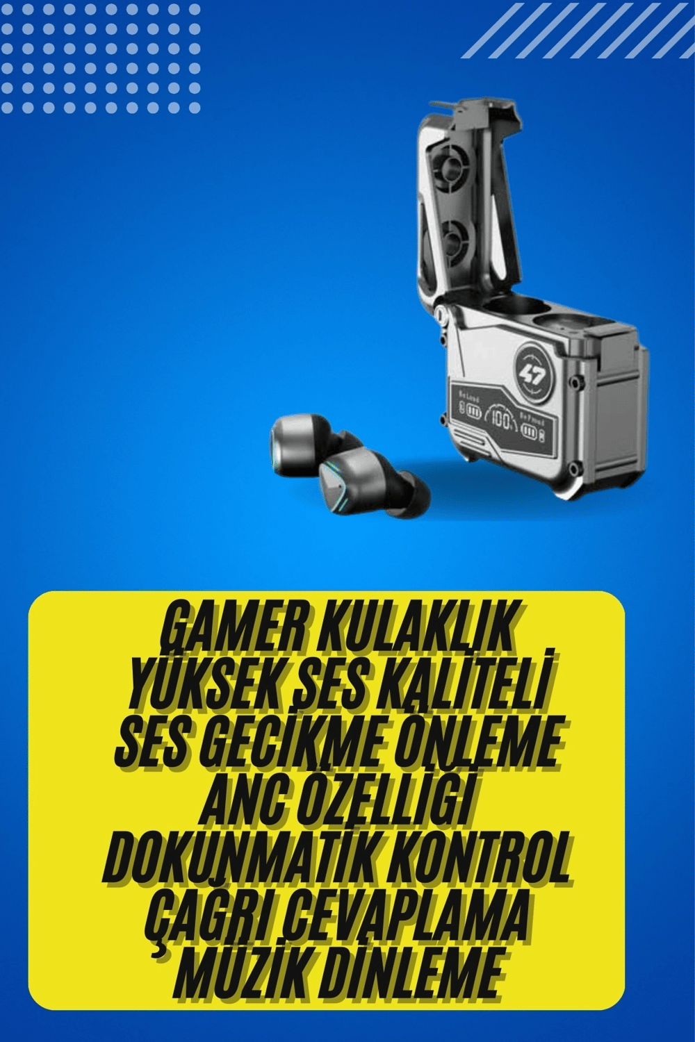 Bluetooth Kulaklık Dokunmatik Kontrol Tws kablosuz kulaklık Hi-fi Stereo