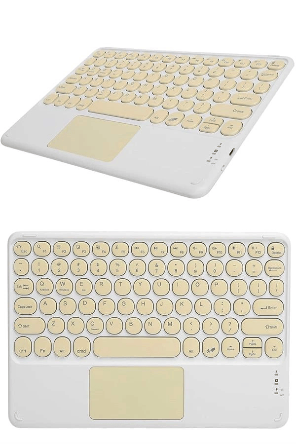 Bluetooth Touchpad Klavye Ultra İnce Taşınabilir Q Klavye Yeni Nesil
