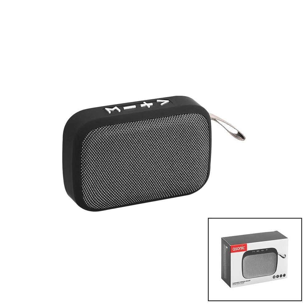 Bluetooth Wireless  Mini  Hoparlör Speaker  Usb Şarjlı   3w  300mah Pil - Mikrofon - Kart Girişi As-02 Bx40