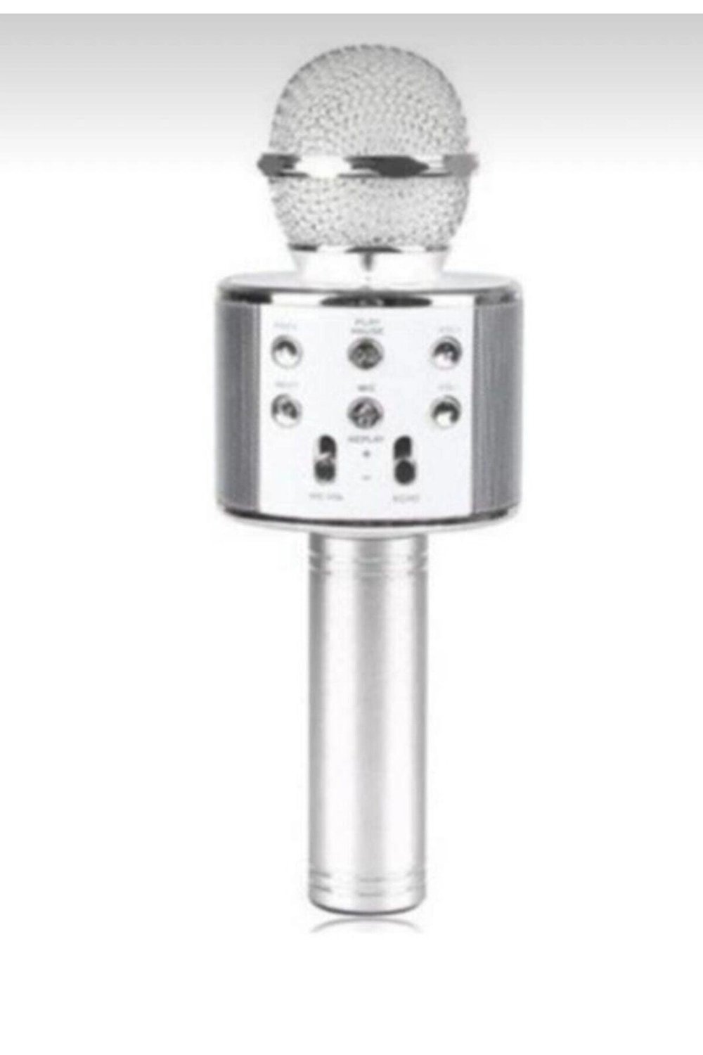 Bluetooth bağlantılı metalik karaoke mikrofon 2 yıl garantili - Elektronik - Müzik Sistemleri