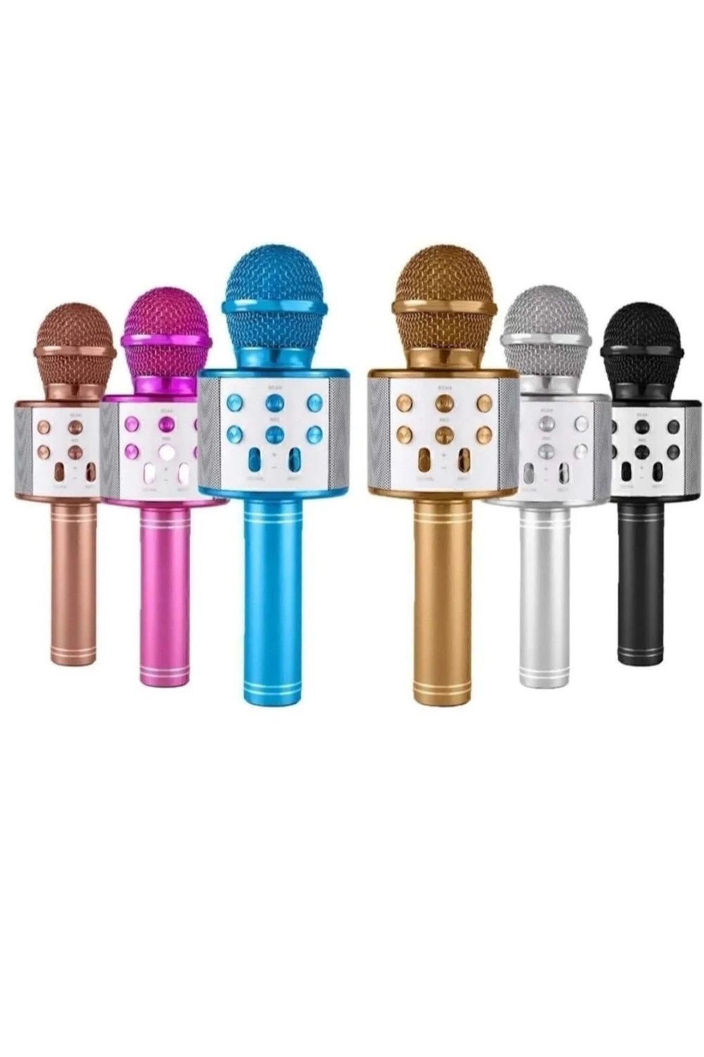 Bluetooth bağlantılı pembe karaoke mikrofonu dahili hoparlörlü usb tf kart destekli 2 yıl garantili