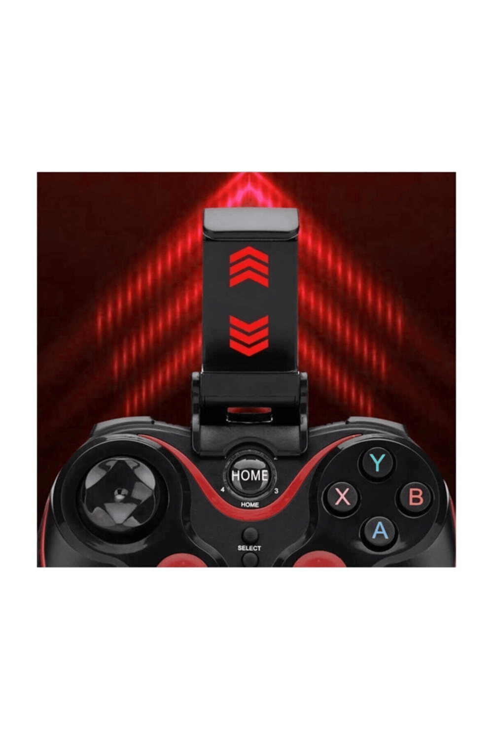 Bluetooth bağlantılı siyah gamepad, PC uyumlu, telefon standı dahil, 1 yıl garantili