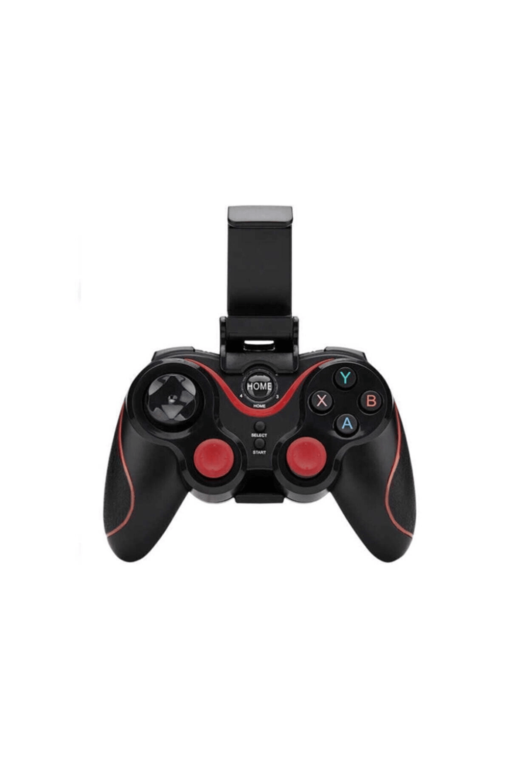 Bluetooth bağlantılı siyah gamepad, PC uyumlu, telefon standı dahil, 1 yıl garantili