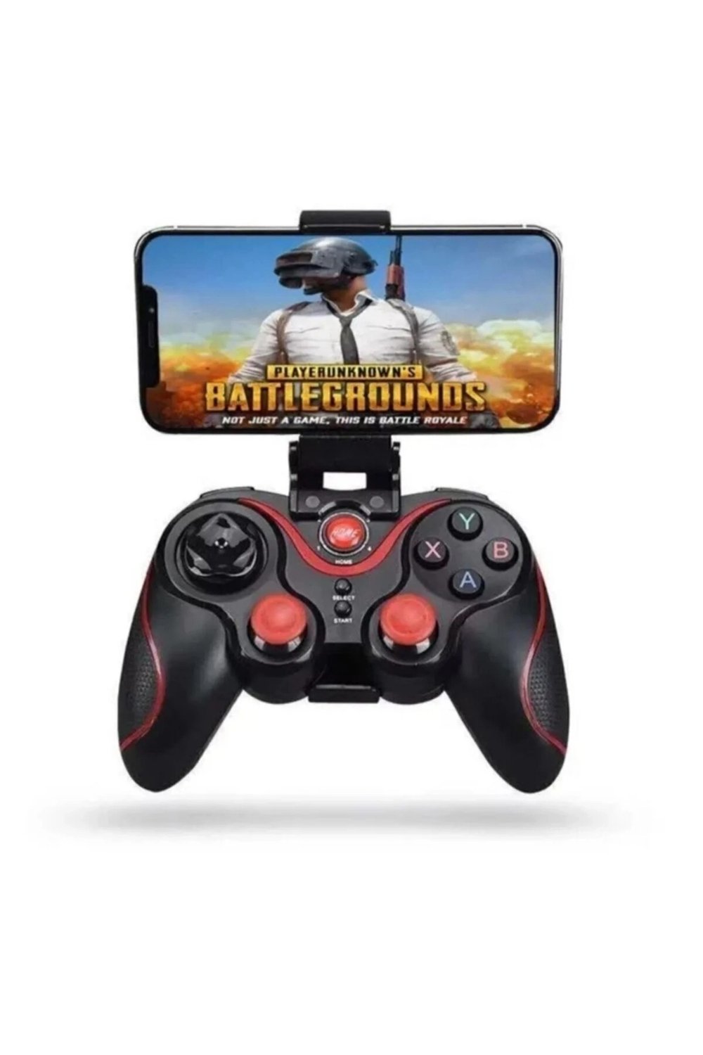 Bluetooth bağlantılı siyah joystick, PC uyumlu, telefon tutucu standlı, 2 yıl garantili