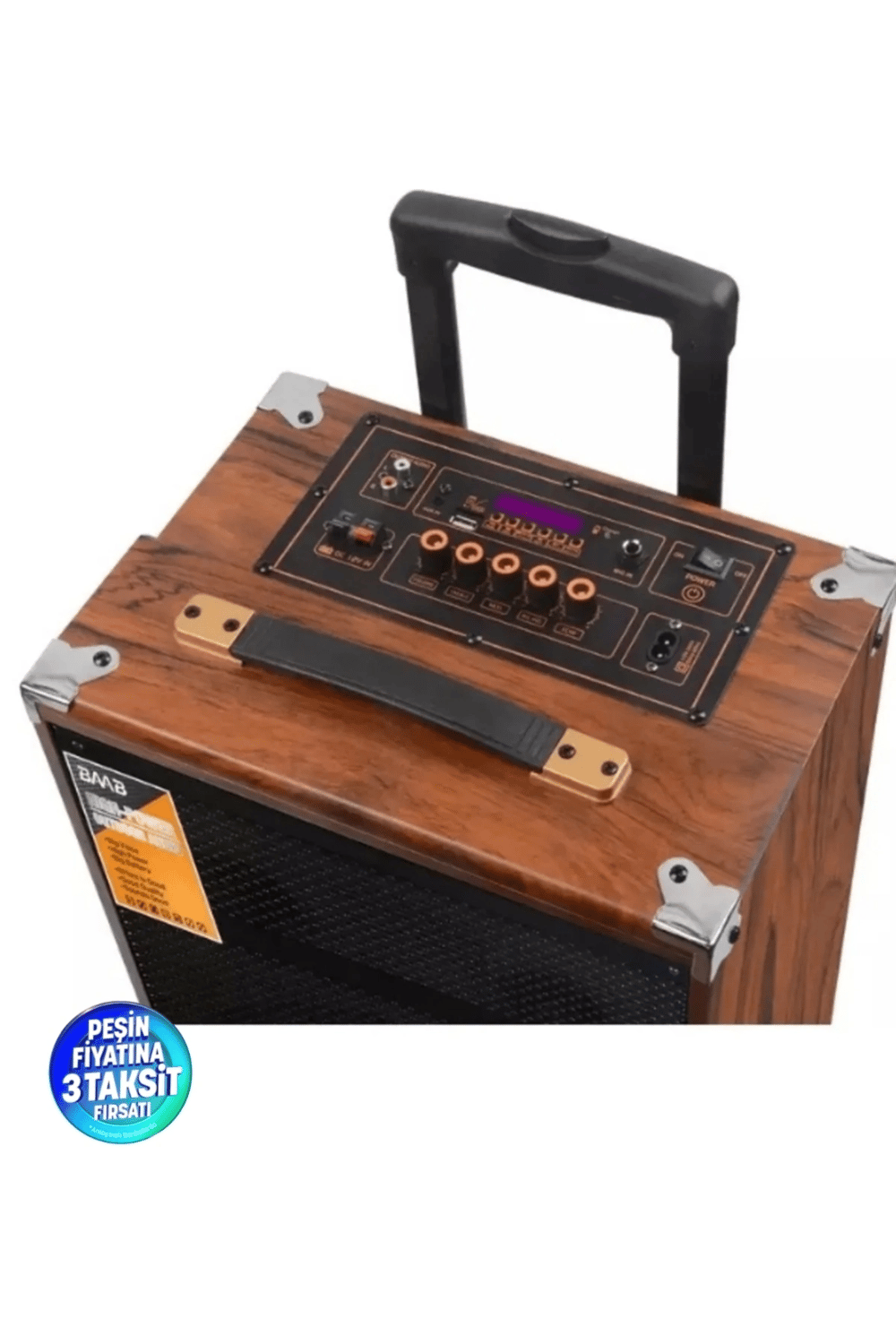 Bluetooth hoparlör 40W RMS 12 inç bordo çoklu bağlantı 3 saat dinleme 1 yıl garantili
