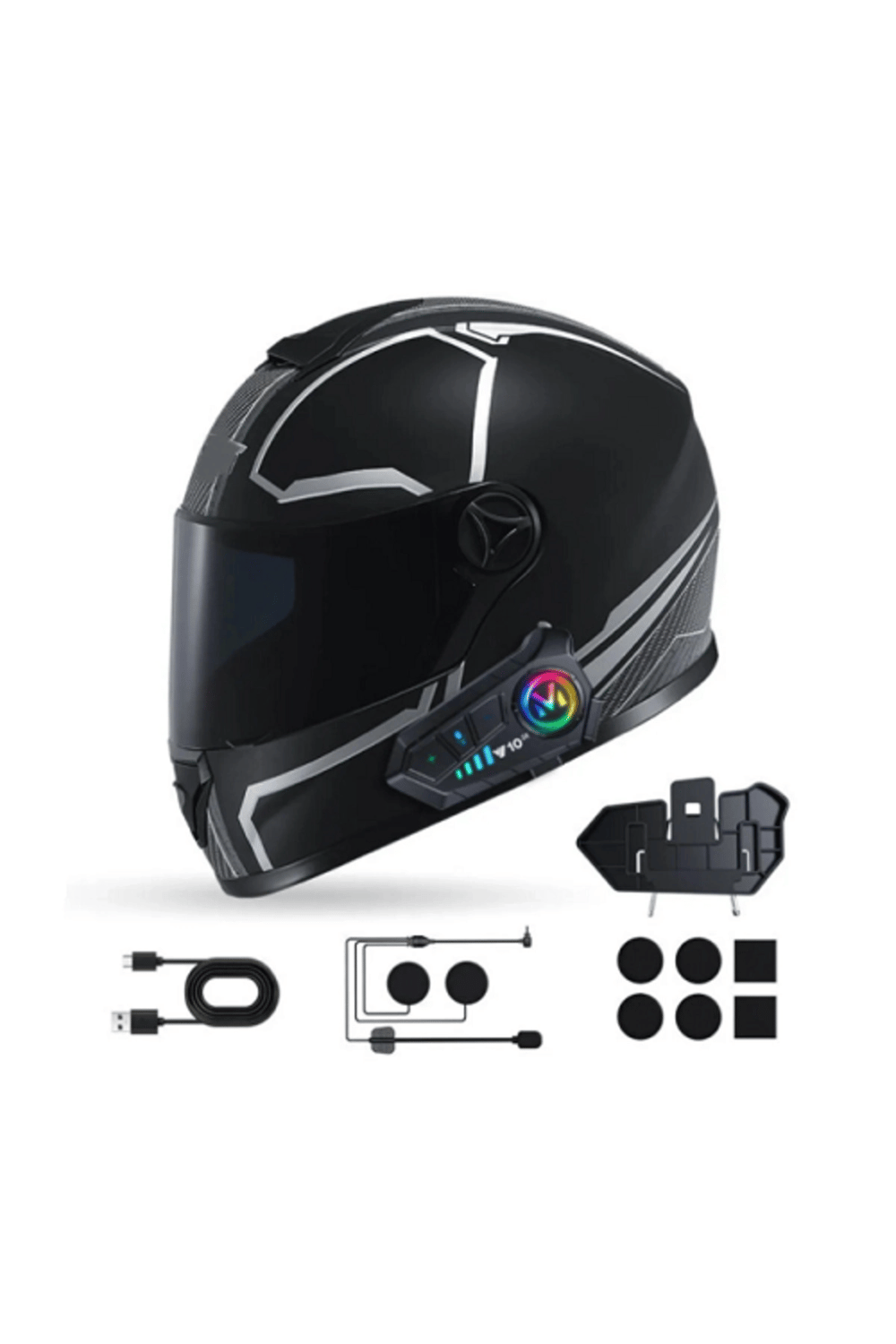 Bluetooth intercom seti 2 yıl garantili motosiklet iletişim cihazı çiftli paket Süresi