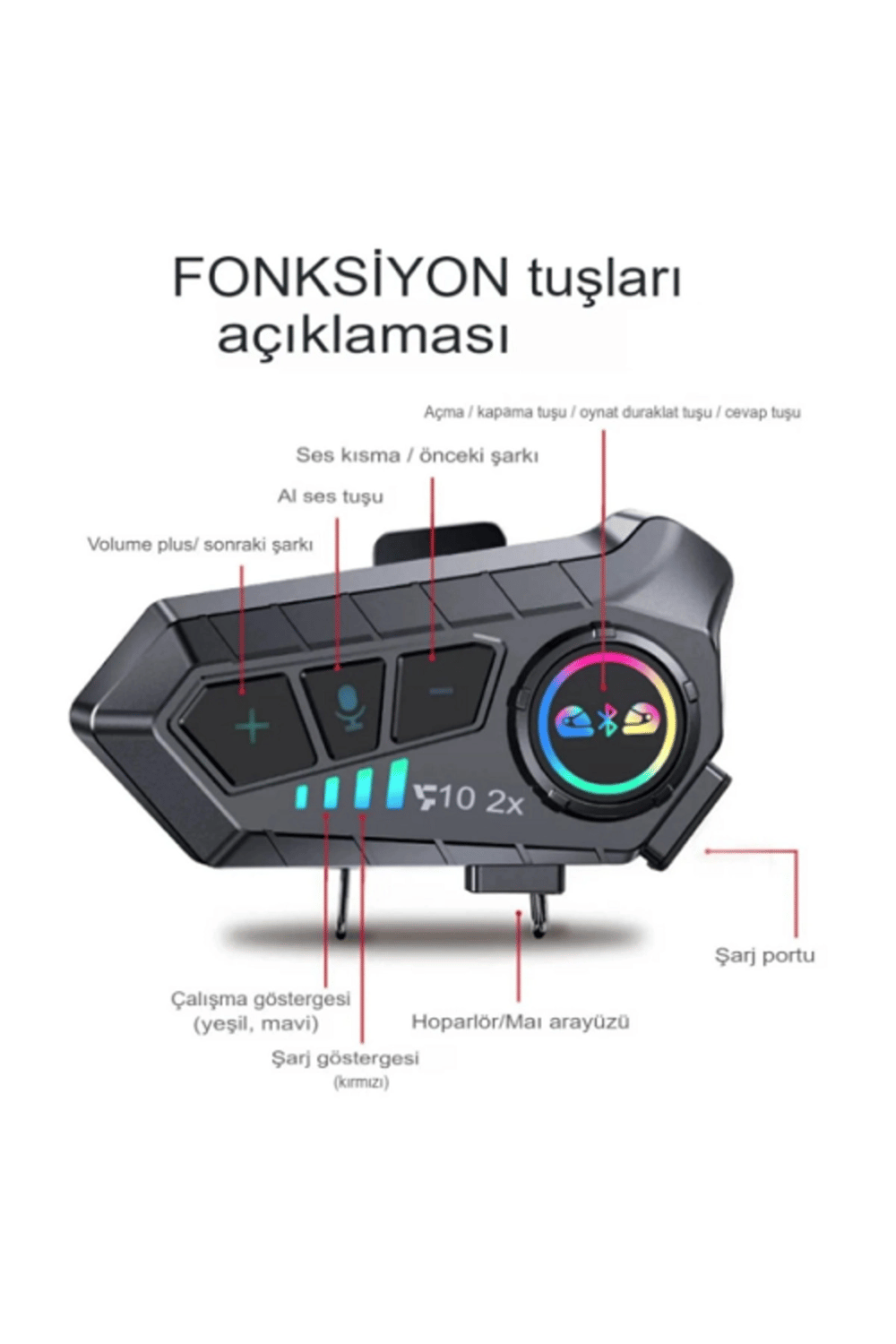 Bluetooth intercom seti 2 yıl garantili motosiklet iletişim cihazı çiftli paket Süresi