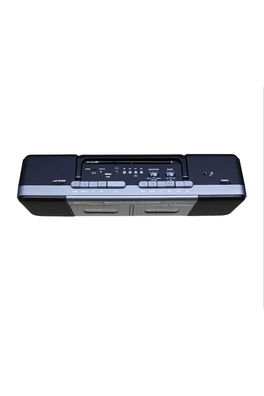 Bluetooth özellikli ekru renkli şarjlı müzik seti FM radyo USB MP3 çalar kaset çalar