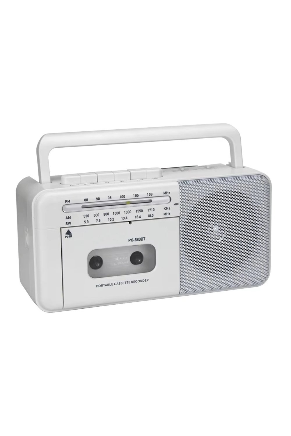 Bluetooth özellikli gri kaset çalar, FM radyo, USB ve MP3 oynatıcı, 2 yıl garantili