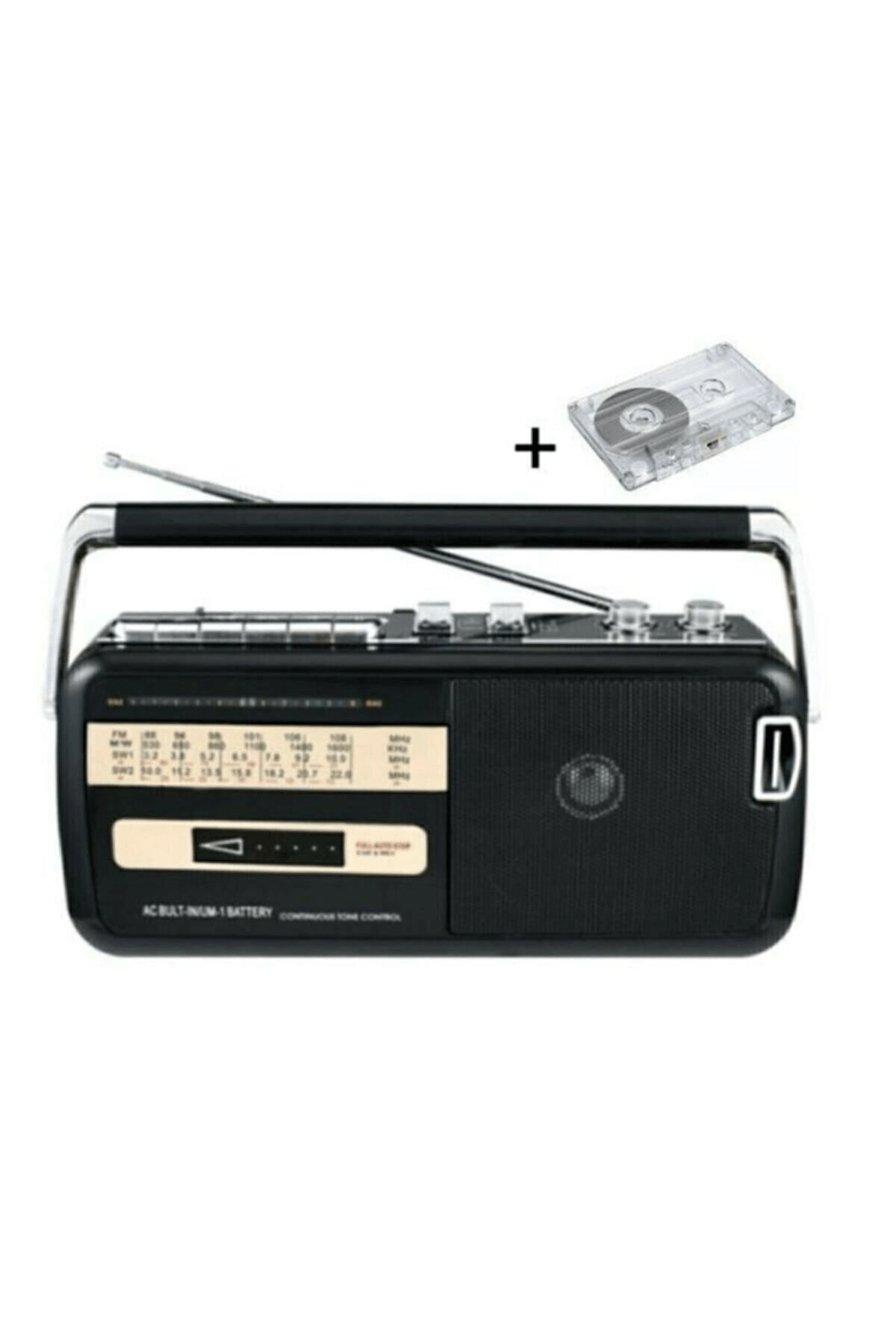 Bluetooth özellikli siyah nostaljik radyo USB SD FM radyo fonksiyonlu 2 yıl garantili
