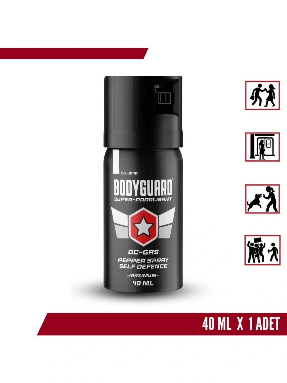 Bodyguard Biber Gazı Sprey 40ml Bodyguard (göz Yaşartıcı Sprey) Bx40