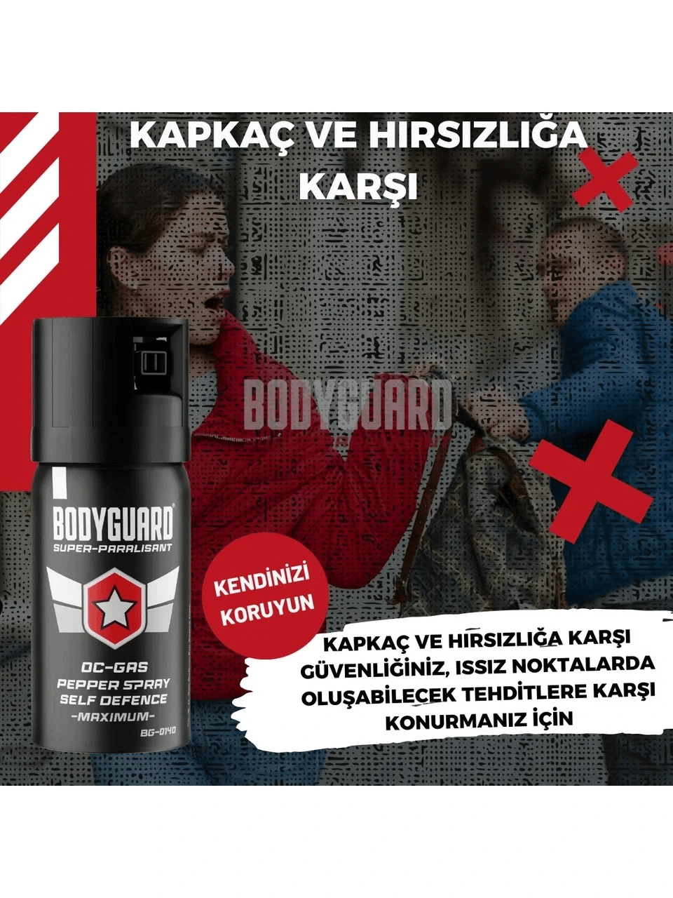 Bodyguard Biber Gazı Sprey 40ml Bodyguard (göz Yaşartıcı Sprey) Bx40