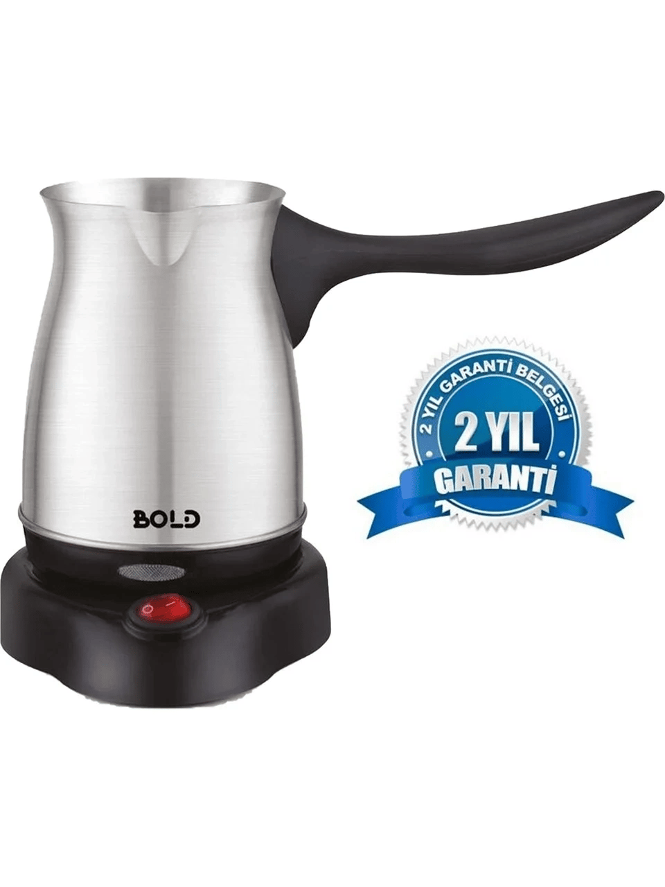 Bold Elektrikli Türk Kahve Pişirme Makinesi Inox Paslanmaz Çelik Cezve Bx40