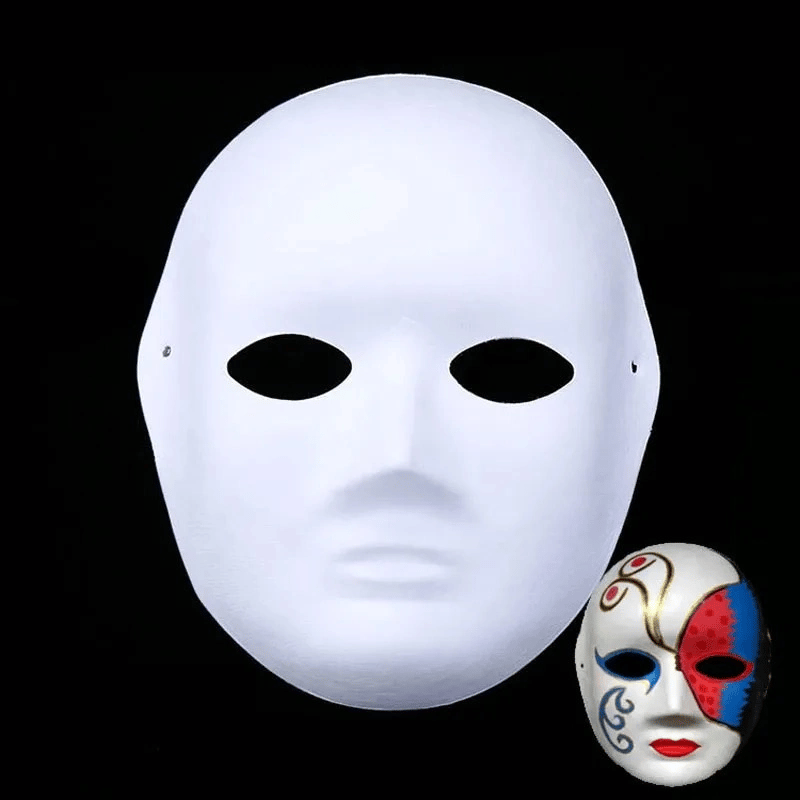 Boyanabilir Surat Model Maske – Lastikli | Kendin Tasarla