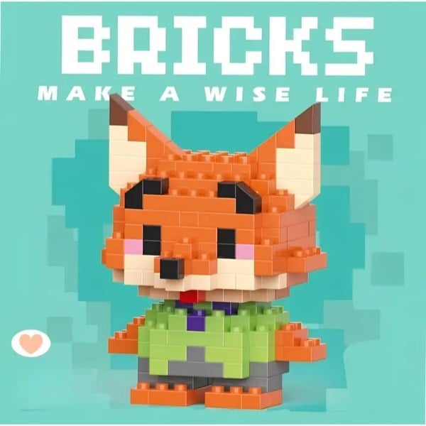Bricks Zootropolis Nick Wilde Mini Lego Figürü