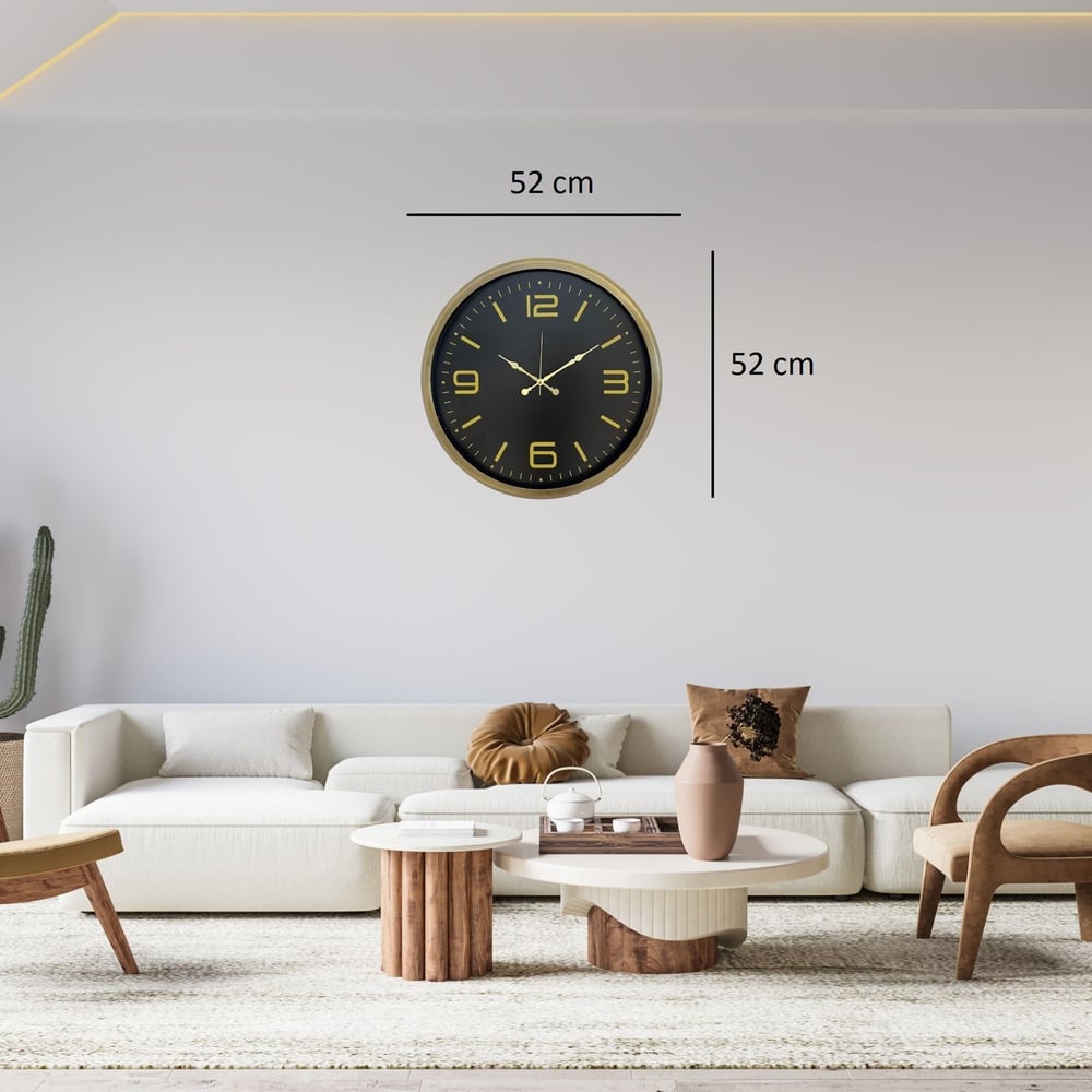 Bronze Prestij 52 x 52 Cm Duvar Saati