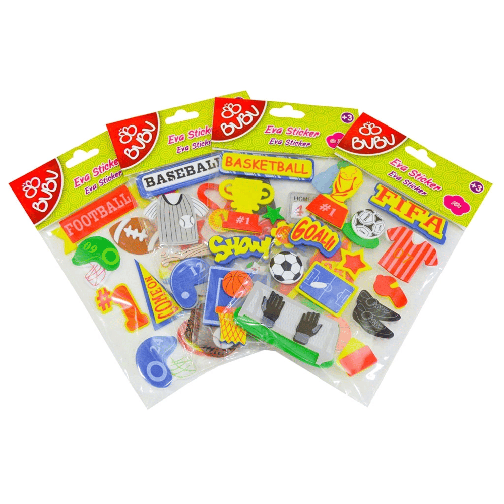 Bu-Bu Eva Sticker 3D Spor