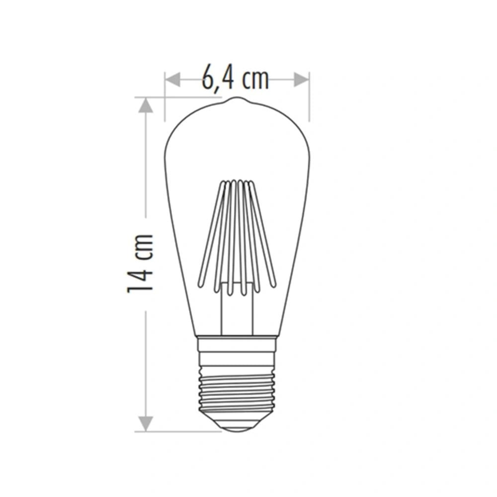 CATA CT 4284 Rustik 6W Led Ampul Amber 2700K E27 Duy