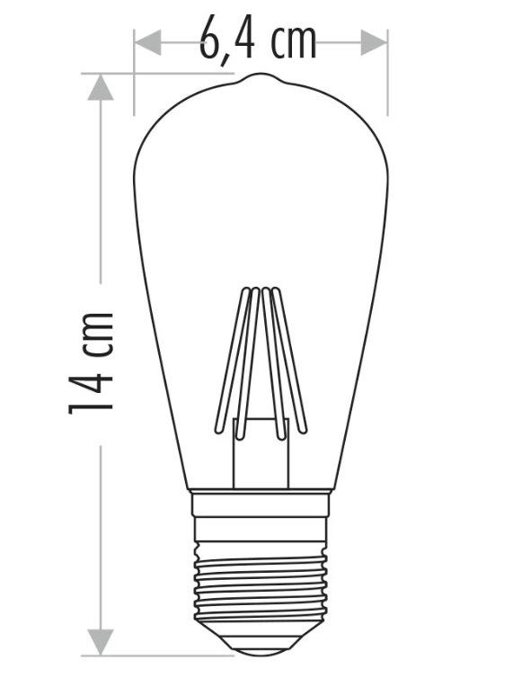 CATA CT 4350 4W Led Ampul 2700K Amber E27 Duy