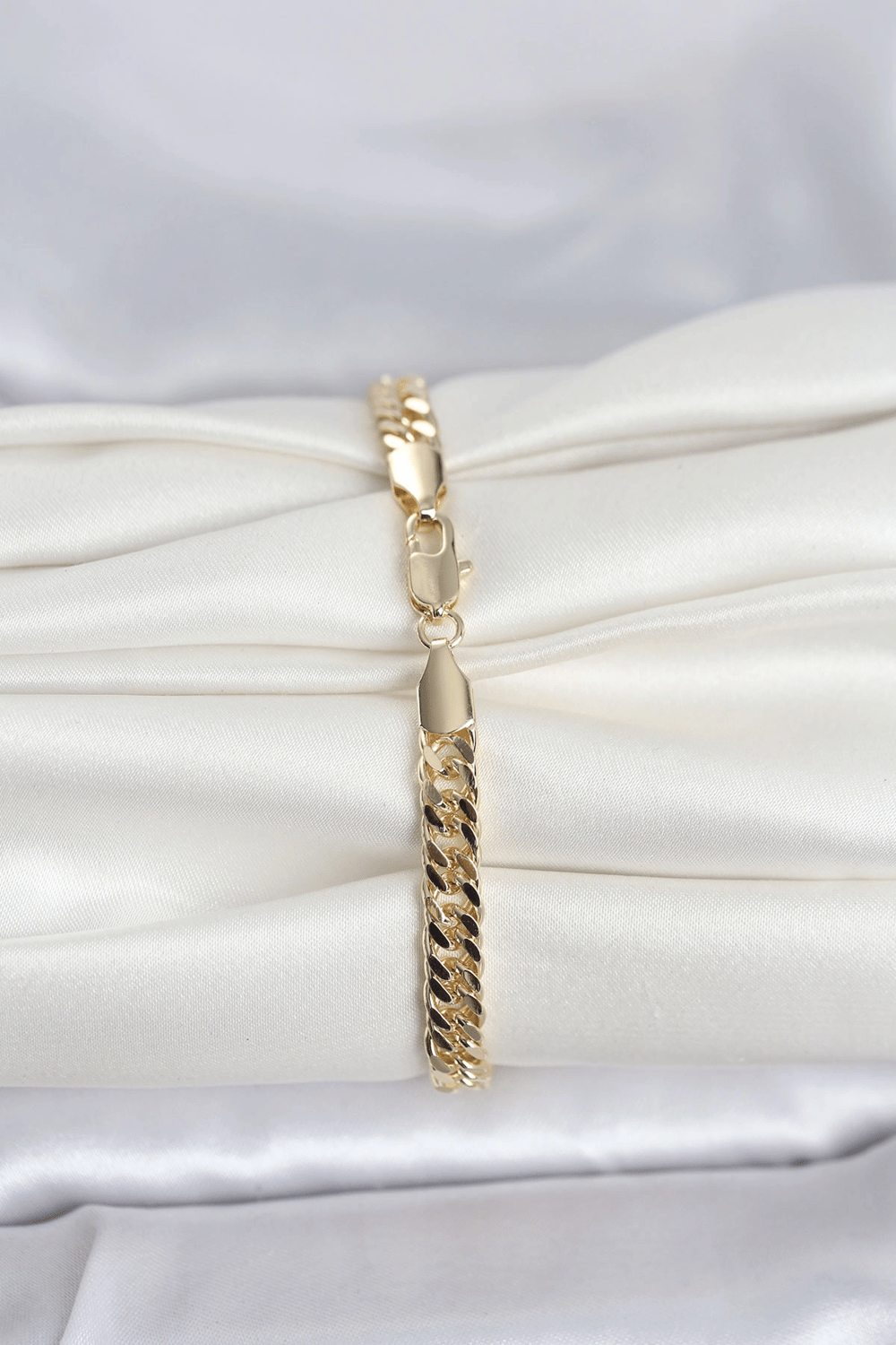 CM 14K Gold Renk Kalın Zincir Model Kadın Bileklik