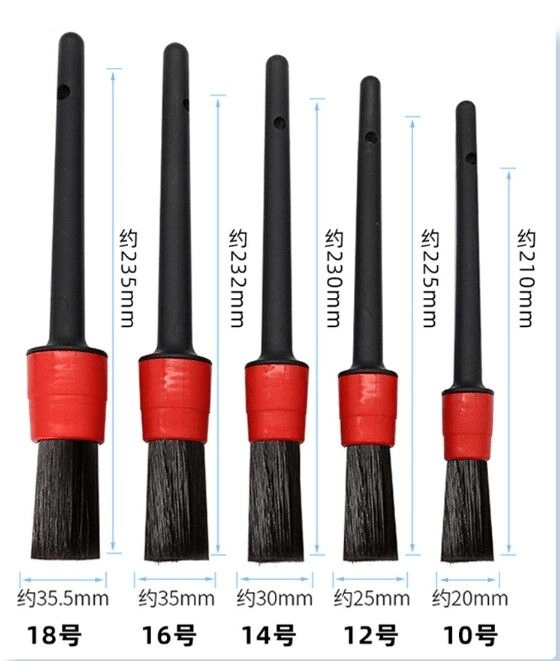 CM-648 Araba Temizlik Detay Fırçası 5li Set