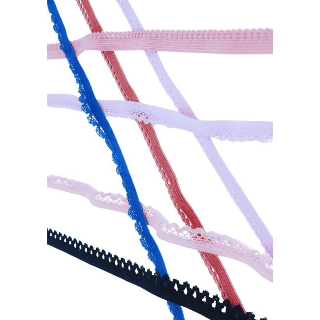 Çamaşır Lastiği Dantelli 1 Cm 1 Metre Beyaz 2. Model