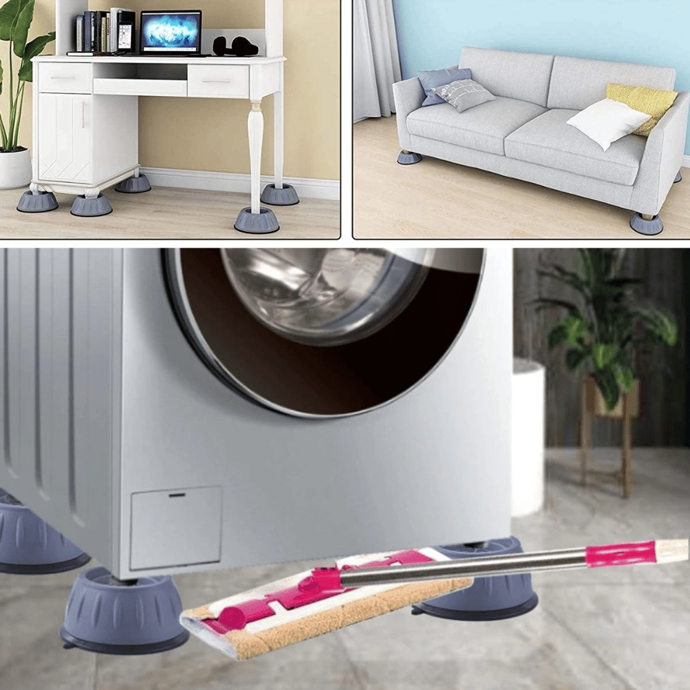 Çamaşır Makinesi Sarsıntı Titreşim Ses Önleyici Kaydırmaz Ayak 4lü Set Bx40