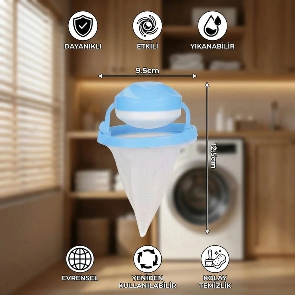 Çamaşır Makinesi Tüy Toplayıcı Filtre – Yıkanabilir Saç, Kıl, Tiftik Ve Pet Tüyü Yakalama Aparatı Bx40