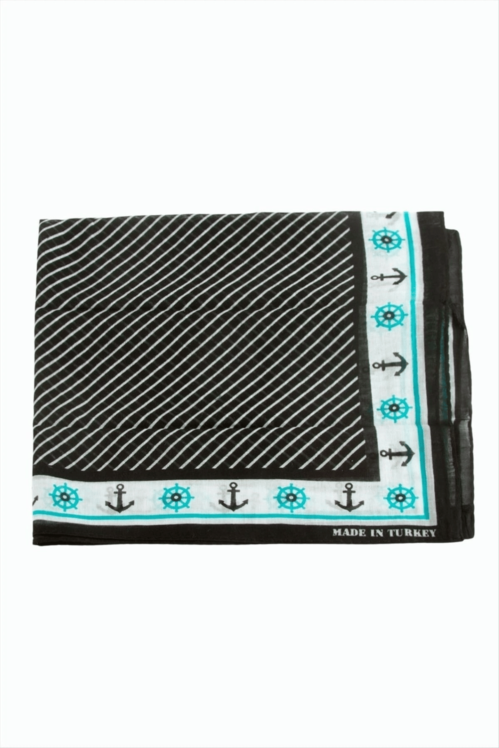 Çapa Dümen Desenli Bandana 50*50