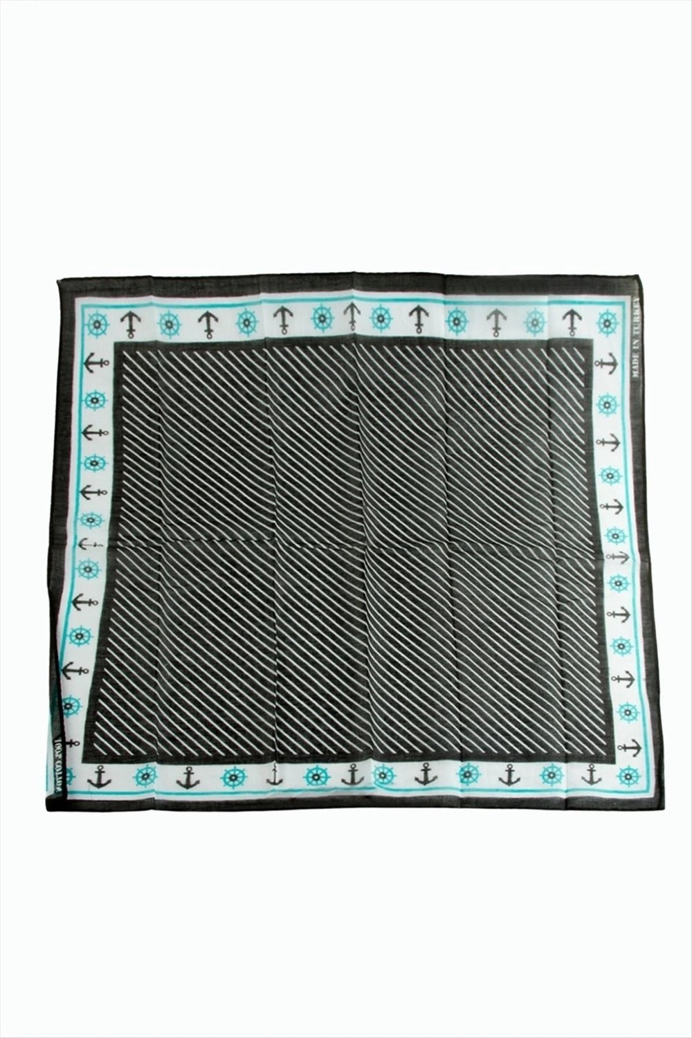 Çapa Dümen Desenli Bandana 50*50