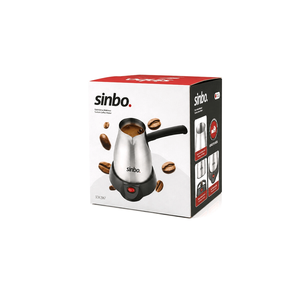 Çelik Elektrikli Cezve Türk Kahve Makinesi - 5fincan=400ml 360° Kablosuz Kullanım Katlanır Kulp 700w Scm-2967 Bx40