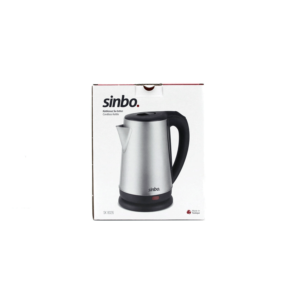 Çelik Kettle Su Isıtıcısı Kablosuz Kullanım 1.8lt 360 Derece Dönebilme Otomatik Kapanma Sk-8026 Bx40