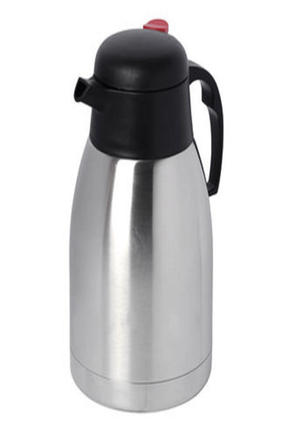 Çelik termos 2 litre gri renk 6 saat yalıtım süresi ile kamp ve mutfak kullanımı için