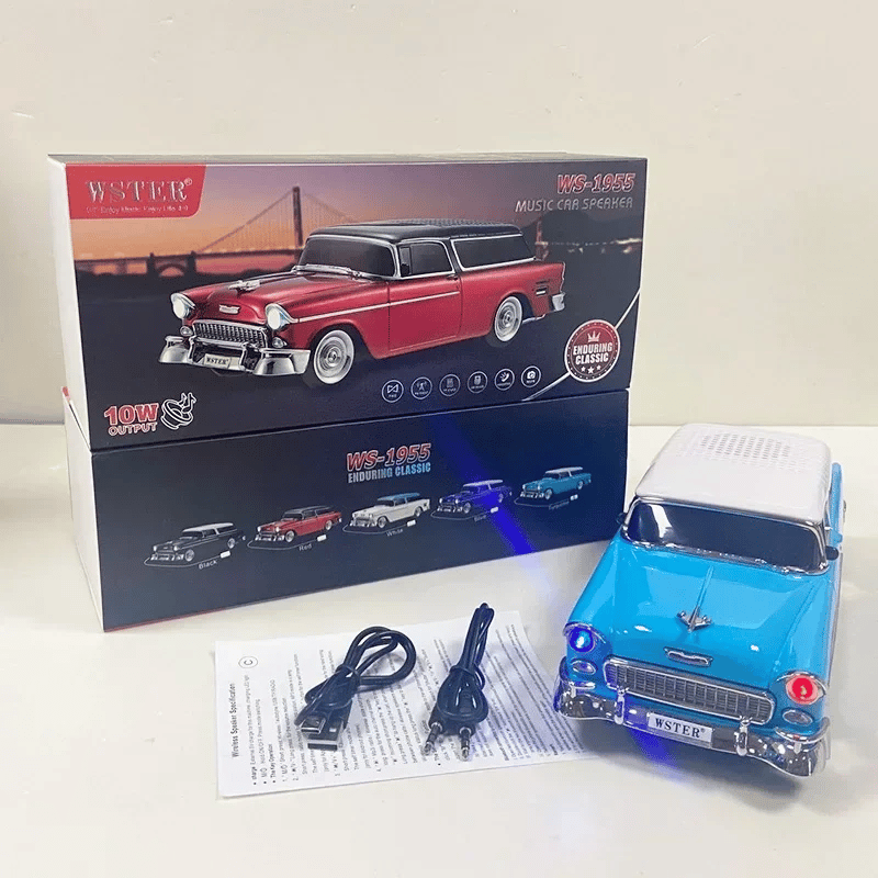Chevrolet Ws-1955bt Belair 1955 Model Bluetooth Hoparlör Bx40