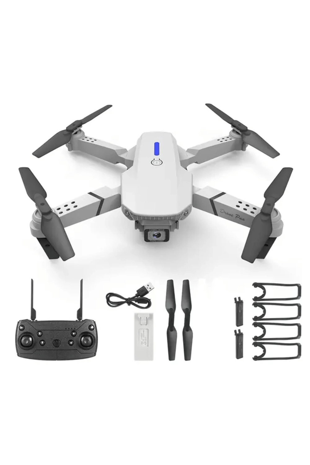 Çift Bataryalı 360 Derece Takla Atabilen Wi-Fi Kameralı Mini Drone, Çok Renkli Seçenek