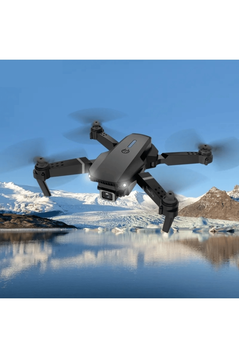 Çift Kameralı Katlanabilir Wi-Fi Drone, 720P HD Görüntü ve LED Işıklı Uzaktan Kumandalı Model