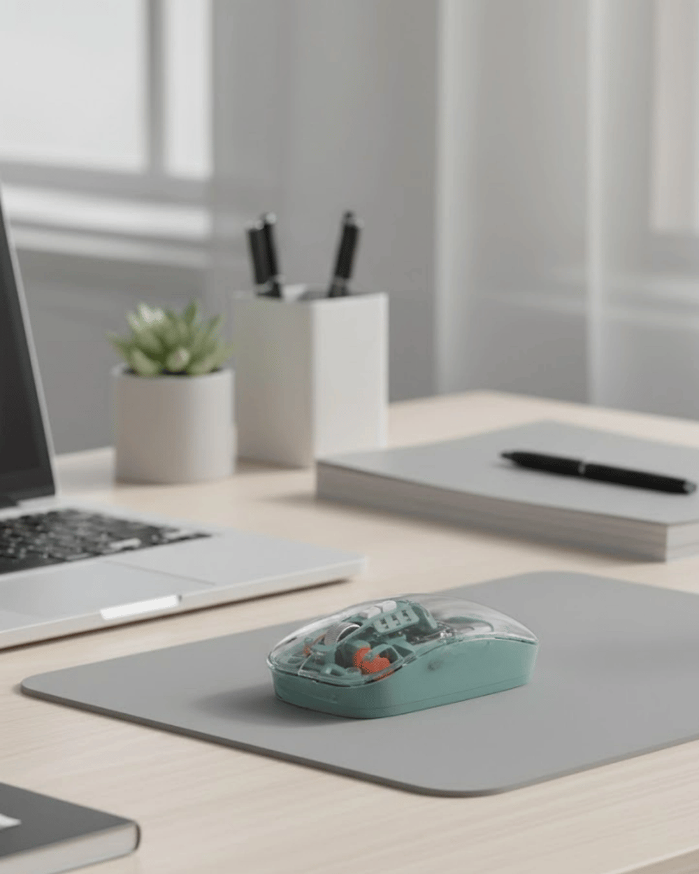 Çift Mod Bağlantılı Kablosuz Mouse Bluetooth ve USB Alıcılı
