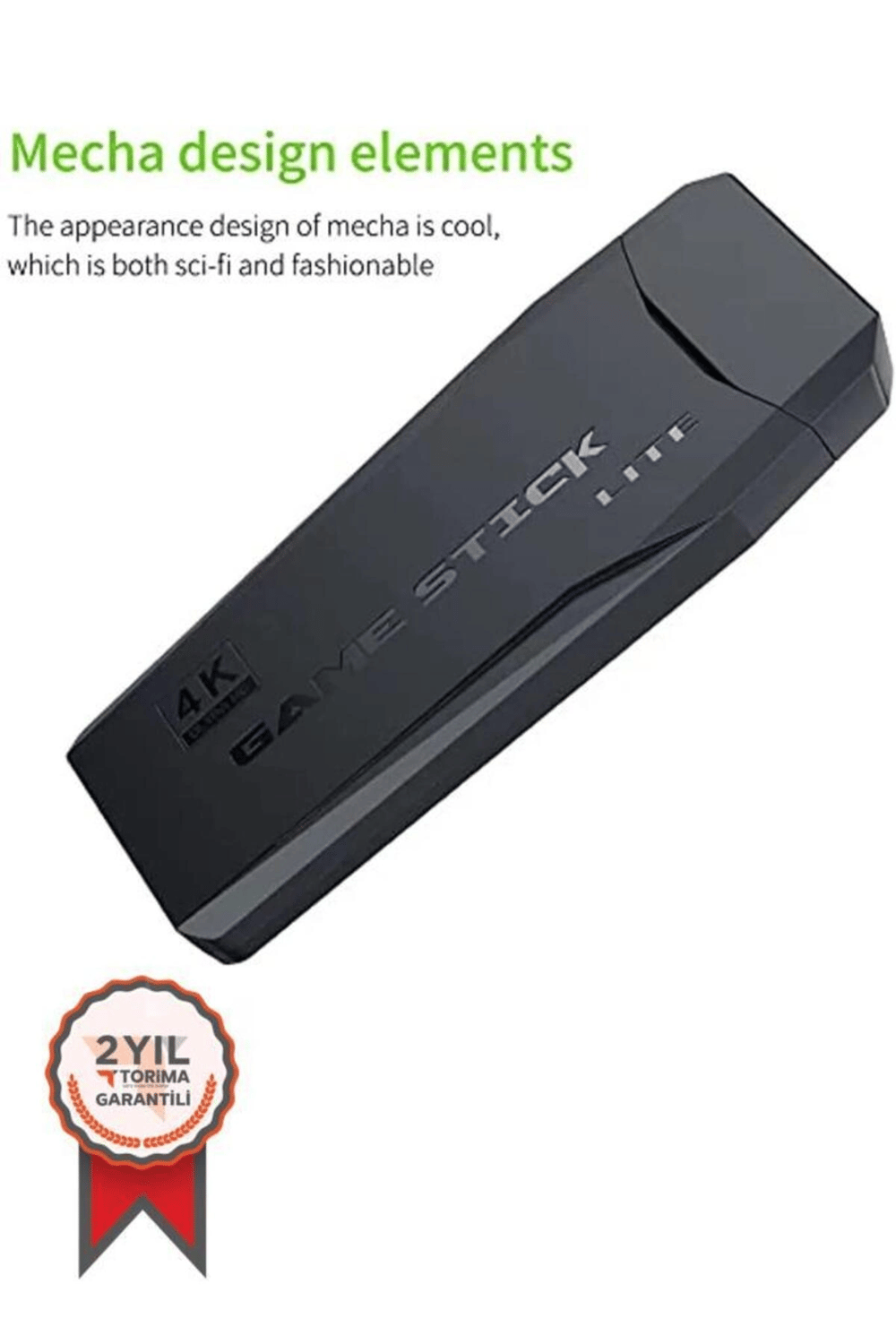 Çift kollu kablosuz video oyun konsolu siyah renk bluetooth desteği yok - Elektronik
