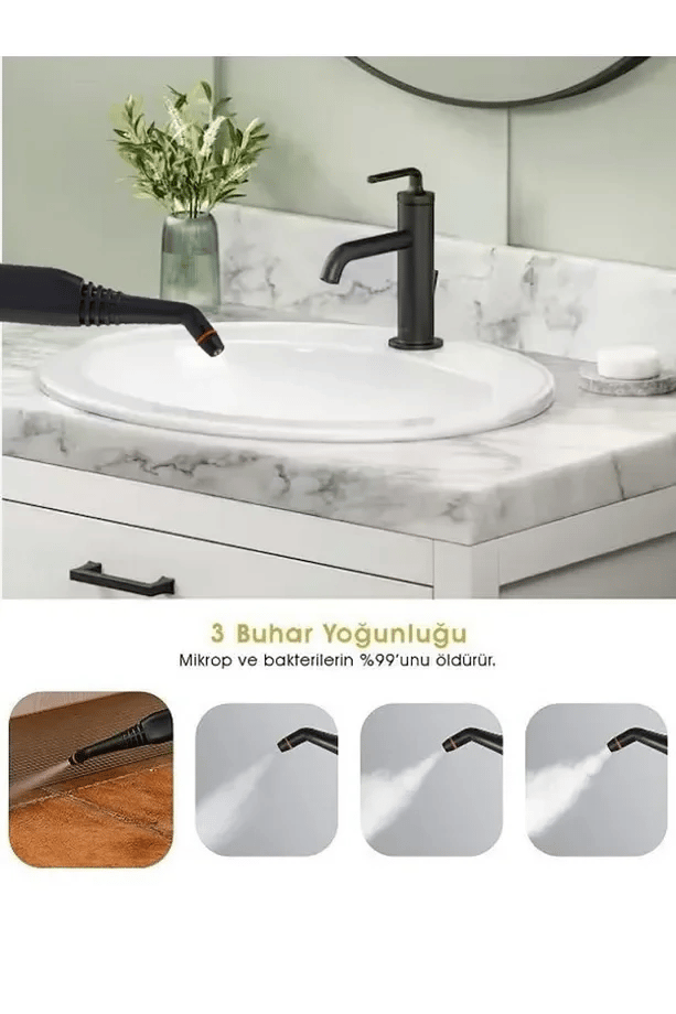Classen Smart Çok Fonksiyonlu Güçlü Buharlı Temizleyici Makinesi Bx40