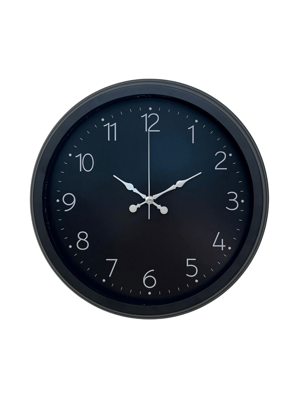 Classic Black Zarif 40 cm Metal Duvar Saati
