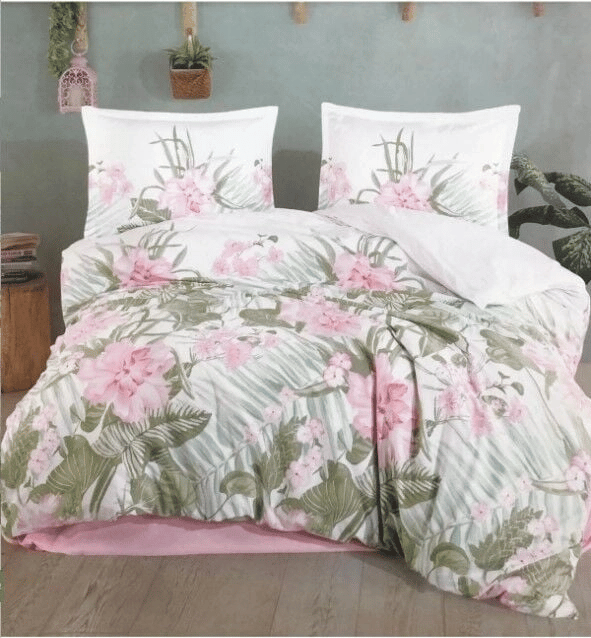 Ranforce Nevresim Takımı Çift Kişilik Forest V1 Pembe