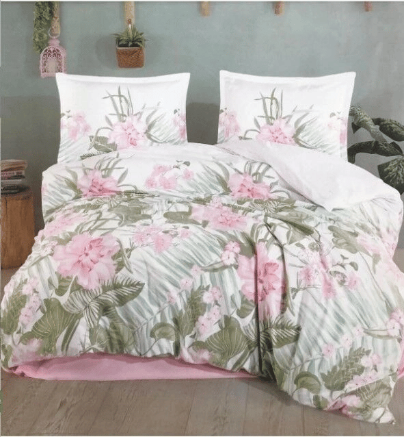 Ranforce Nevresim Takımı Çift Kişilik Forest V1 Pembe
