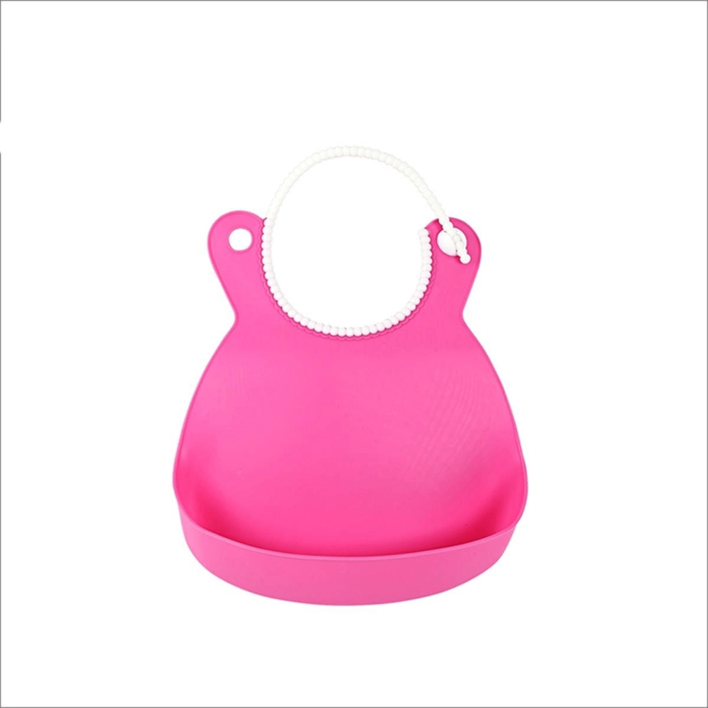 Çocuk Bebek Mama Önlüğü Dökülme Engelleyici Bükülebilir Pembe Bx40