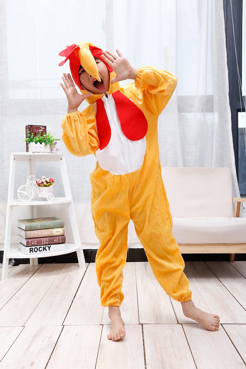 Çocuk Horoz Kostümü - Tavuk Kostümü 2-3 Yaş 80 cm (3936)