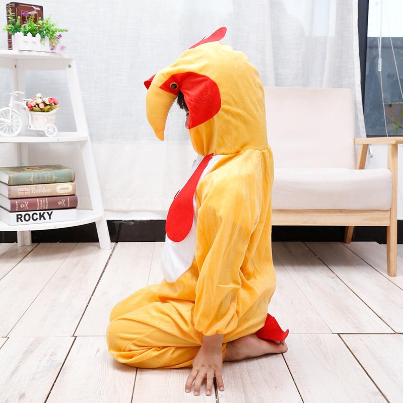 Çocuk Horoz Kostümü - Tavuk Kostümü 2-3 Yaş 80 cm (3936)