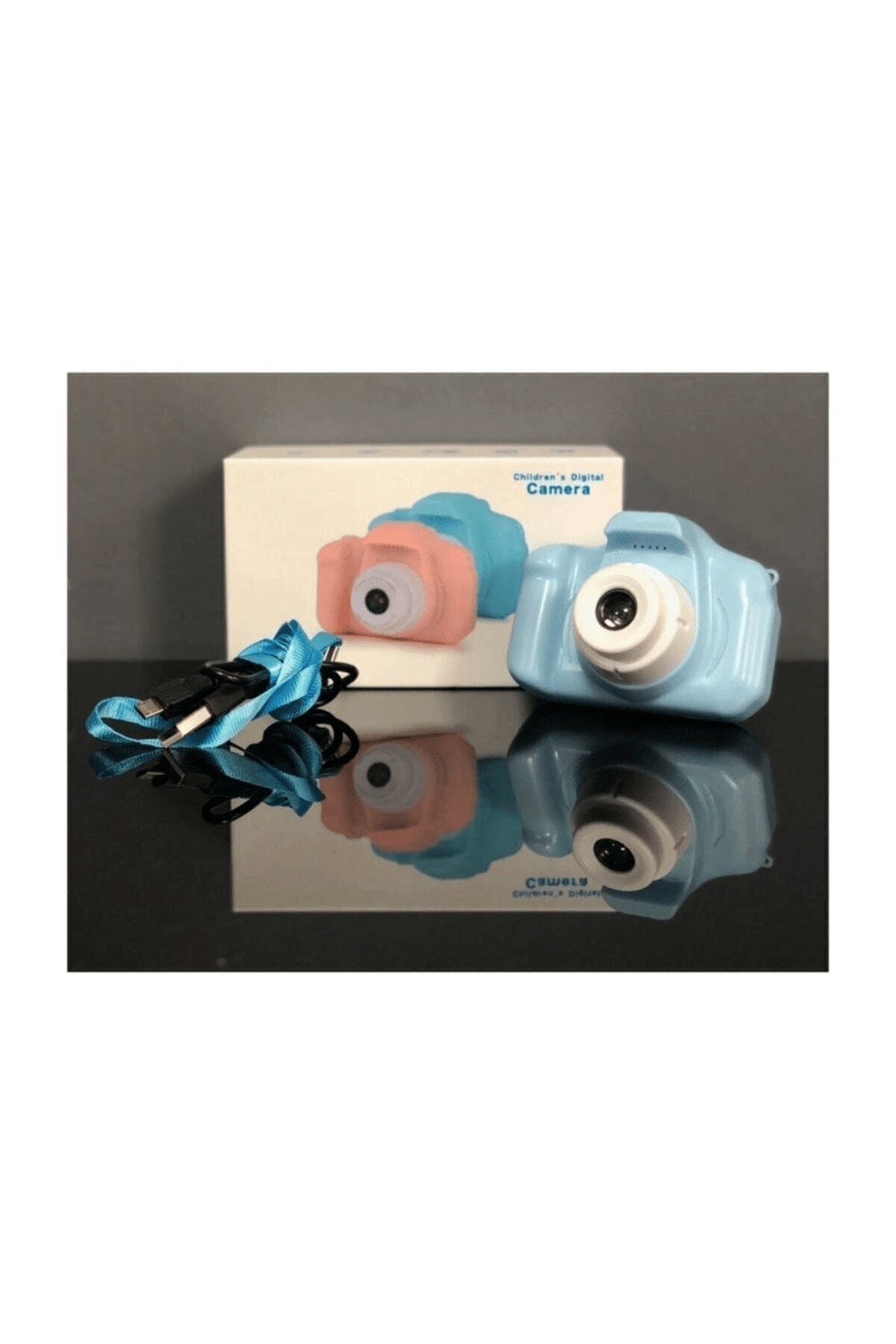 Çocuklar için mavi dijital fotoğraf makinesi SD kartlı 15-20 Mp 1-15x optik zoom