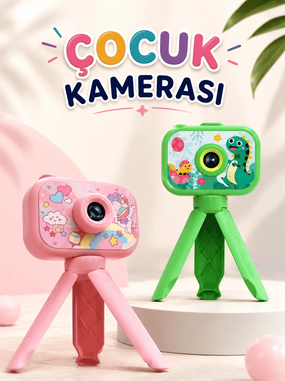 Çocuklara Özel Dijital LCD Ekran 1080P HD Görüntü Kaliteli