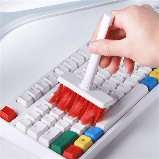 Çok Amaçlı Kırmızı Hassas Fırça Başlıklı  Bilgisayar Laptop Temizleme Fırçası Bx40